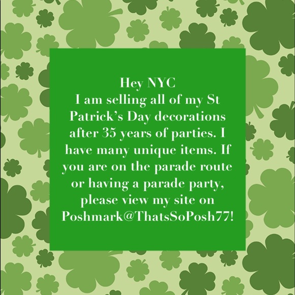 St Patrick’s Party Decorations and shirts - Picture 1 of 8